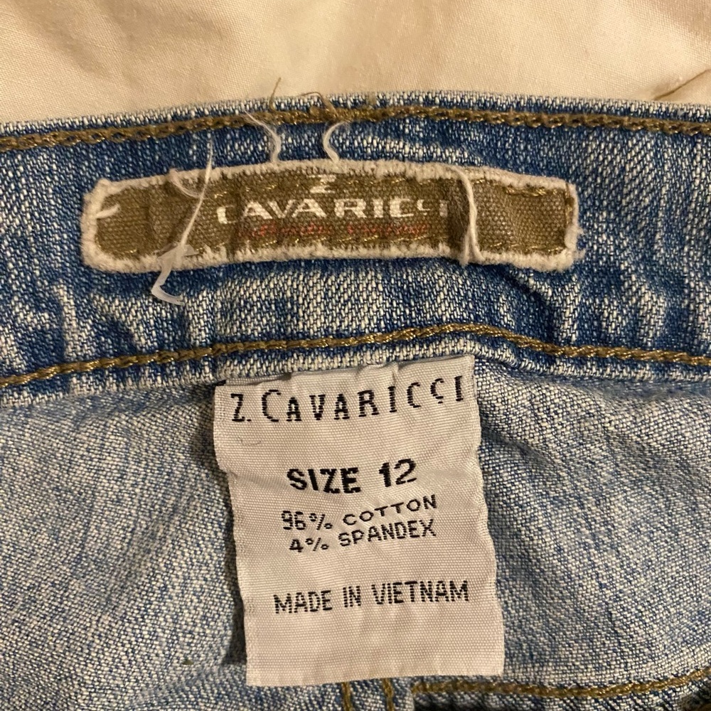 Z. Cavaricci Light Blue Floral Embroidered Jeans - Picture 2 of 10